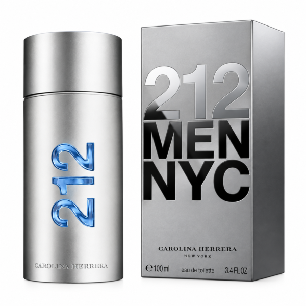 Perfume 212 Men NYC en plata CH 212 Men 100 ml EDT